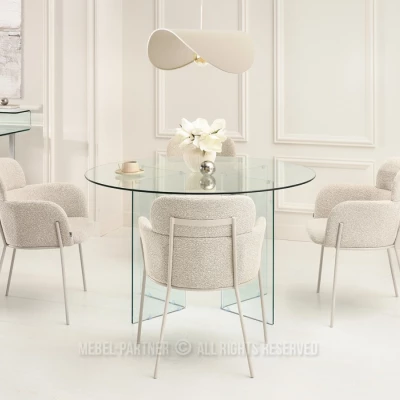 Čalouněná jídelní židle ELIZARA - béžová