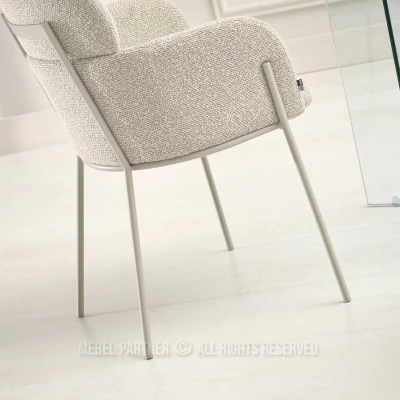 Čalouněná jídelní židle ELIZARA - béžová