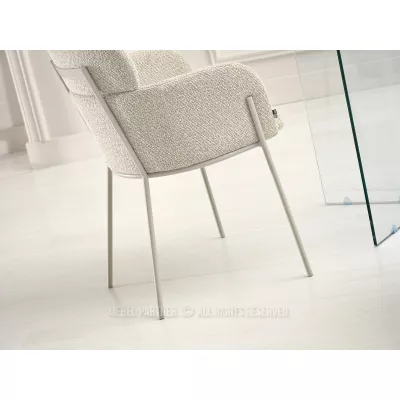 Čalouněná jídelní židle ELIZARA - béžová