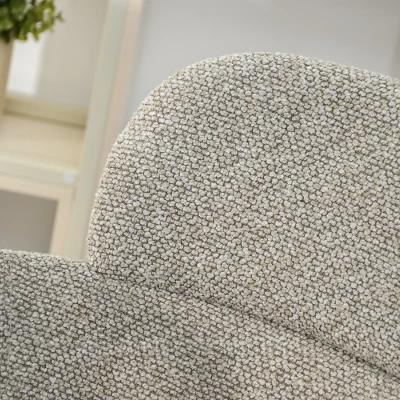 Čalouněná jídelní židle ELIZARA - tmavě béžová / černá