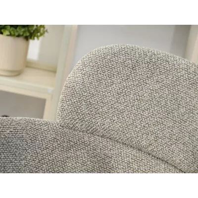 Čalouněná jídelní židle ELIZARA - tmavě béžová / černá