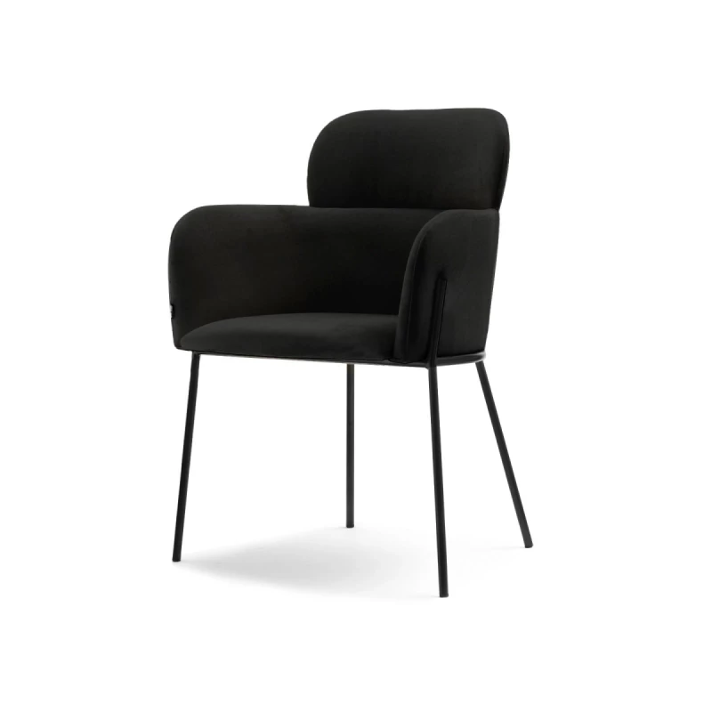 Čalouněná jídelní židle ELIZARA - černá