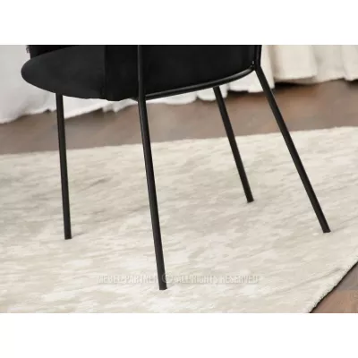 Čalouněná jídelní židle ELIZARA - černá