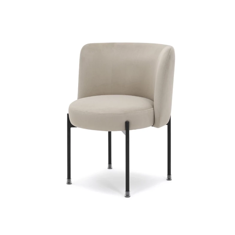 Čalouněná jídelní židle LITKA - béžová / černá