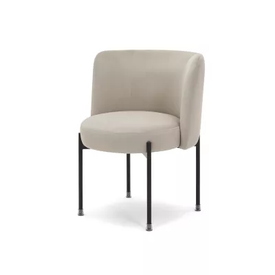 Čalouněná jídelní židle LITKA - béžová / černá