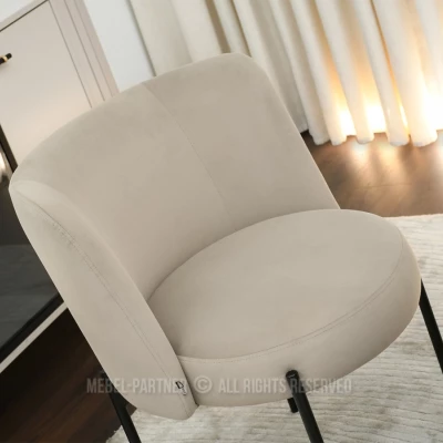 Čalouněná jídelní židle LITKA - béžová / černá