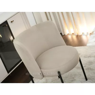 Čalouněná jídelní židle LITKA - béžová / černá