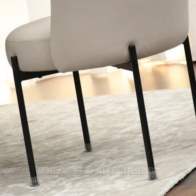 Čalouněná jídelní židle LITKA - béžová / černá