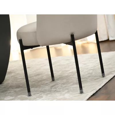 Čalouněná jídelní židle LITKA - béžová / černá