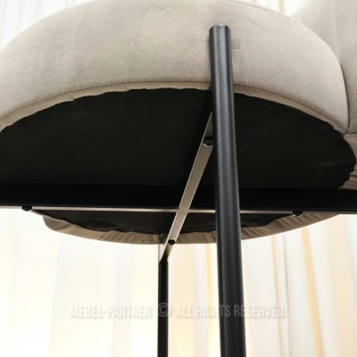 Čalouněná jídelní židle LITKA - béžová / černá