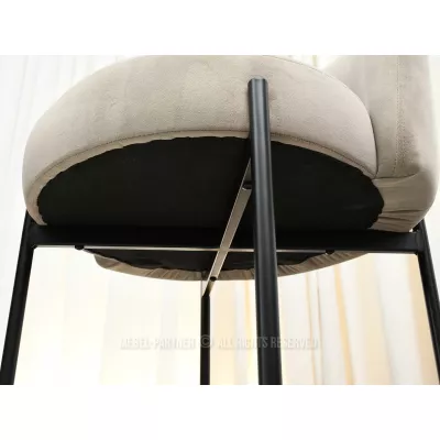 Čalouněná jídelní židle LITKA - béžová / černá