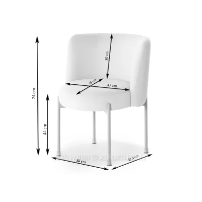 Čalouněná jídelní židle LITKA - béžová / černá