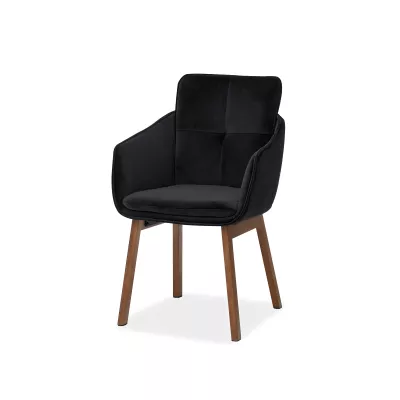 Elegantní jídelní židle VIVIENNE - černá / ořech