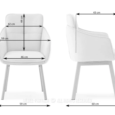 Elegantní jídelní židle VIVIENNE - černá / ořech