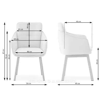 Elegantní jídelní židle VIVIENNE - černá / ořech