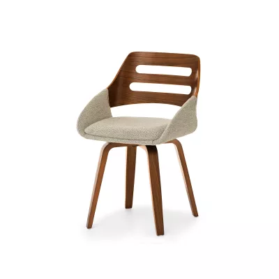 Jídelní židle JIHAN - ořech / béžová