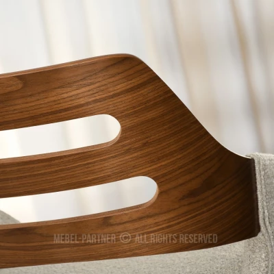 Jídelní židle JIHAN - ořech / béžová