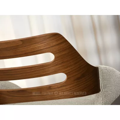 Jídelní židle JIHAN - ořech / béžová