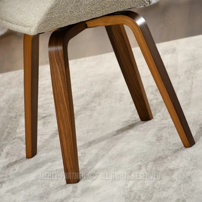 Jídelní židle JIHAN - ořech / béžová