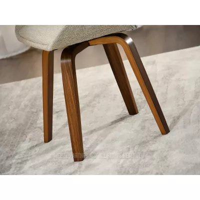 Jídelní židle JIHAN - ořech / béžová