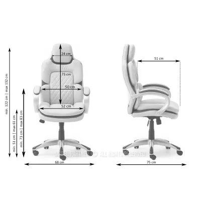 Manažerské křeslo BEATUS - béžové / hnědé