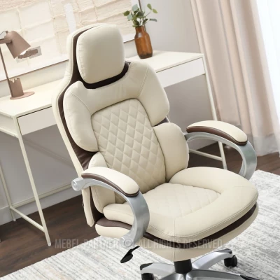 Manažerské křeslo BEATUS - béžové / hnědé