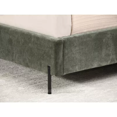 Manželská čalouněná postel 160x200 HARIETA - zelená