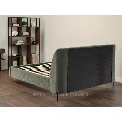 Manželská čalouněná postel 160x200 HARIETA - zelená