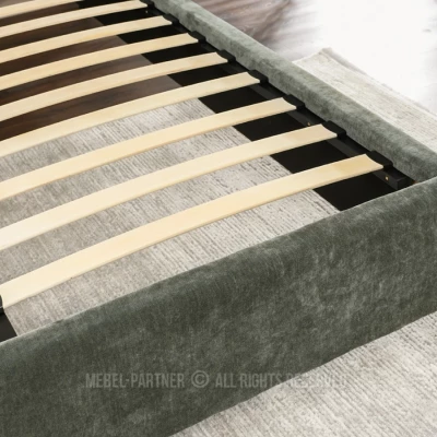 Manželská čalouněná postel 160x200 HARIETA - zelená