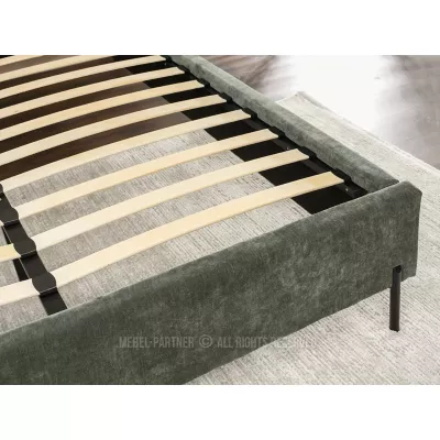 Manželská čalouněná postel 160x200 HARIETA - zelená