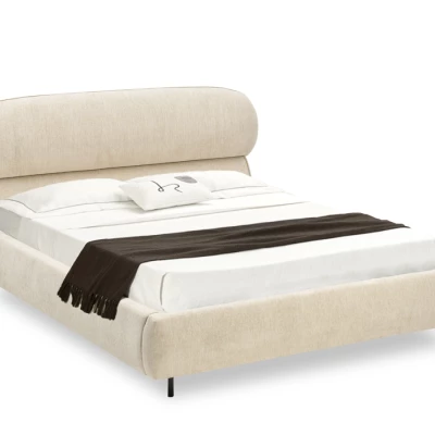 Designová manželská postel 160x200 ILDIKA - béžová