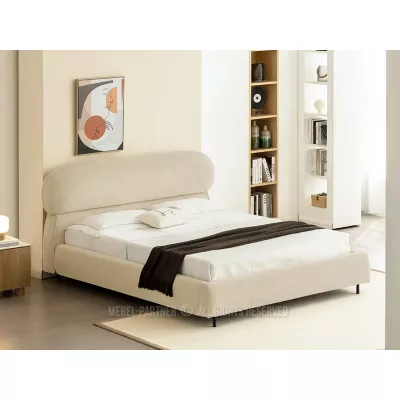 Designová manželská postel 160x200 ILDIKA - béžová