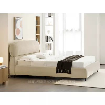 Designová manželská postel 160x200 ILDIKA - béžová
