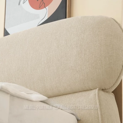 Designová manželská postel 160x200 ILDIKA - béžová