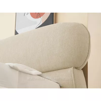 Designová manželská postel 160x200 ILDIKA - béžová