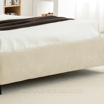 Designová manželská postel 160x200 ILDIKA - béžová