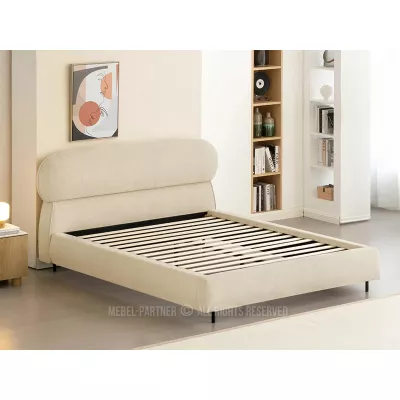 Designová manželská postel 160x200 ILDIKA - béžová