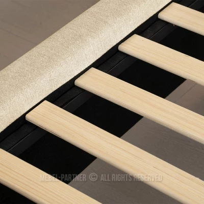 Designová manželská postel 160x200 ILDIKA - béžová