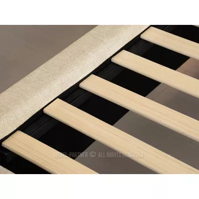 Designová manželská postel 160x200 ILDIKA - béžová