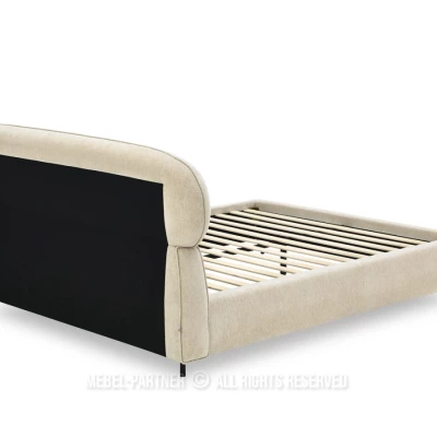 Designová manželská postel 160x200 ILDIKA - béžová