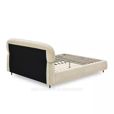 Designová manželská postel 160x200 ILDIKA - béžová