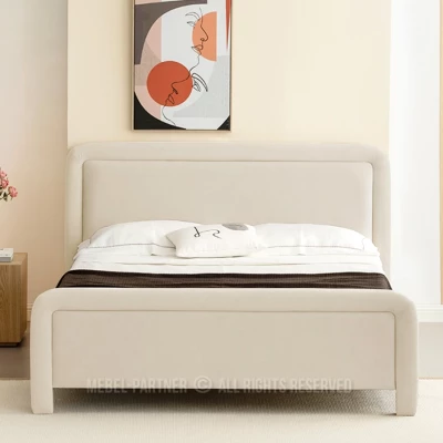 Čalouněná postel 160x200 JAKUBA - béžová