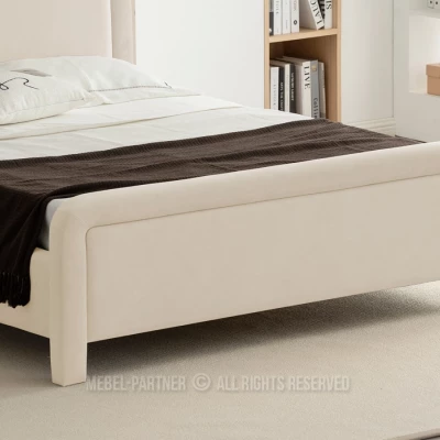 Čalouněná postel 160x200 JAKUBA - béžová