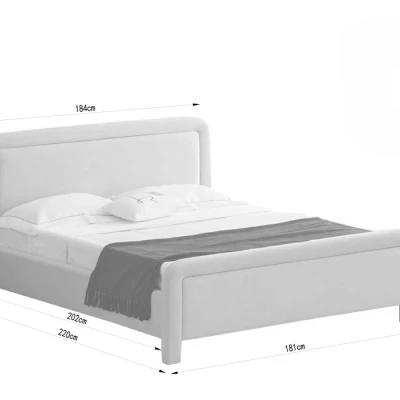 Čalouněná postel 160x200 JAKUBA - béžová