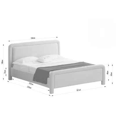 Čalouněná postel 160x200 JAKUBA - béžová