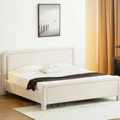 Čalouněná postel 180x200 JAKUBA - krémová