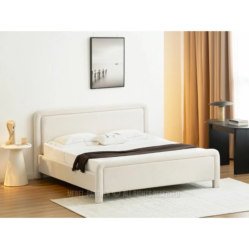 Čalouněná postel 180x200 JAKUBA - krémová