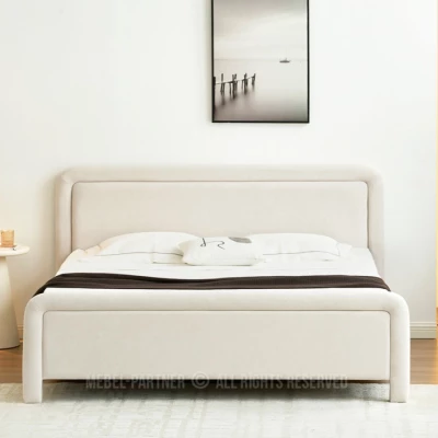 Čalouněná postel 180x200 JAKUBA - krémová