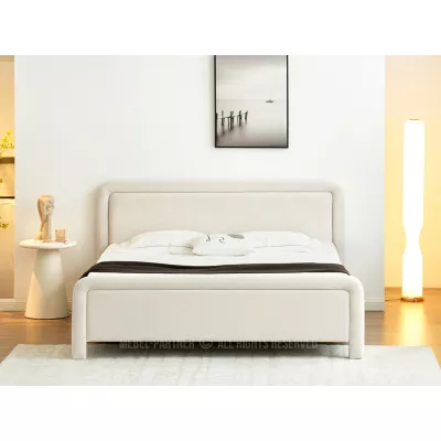 Čalouněná postel 180x200 JAKUBA - krémová