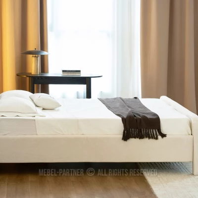 Čalouněná postel 180x200 JAKUBA - krémová